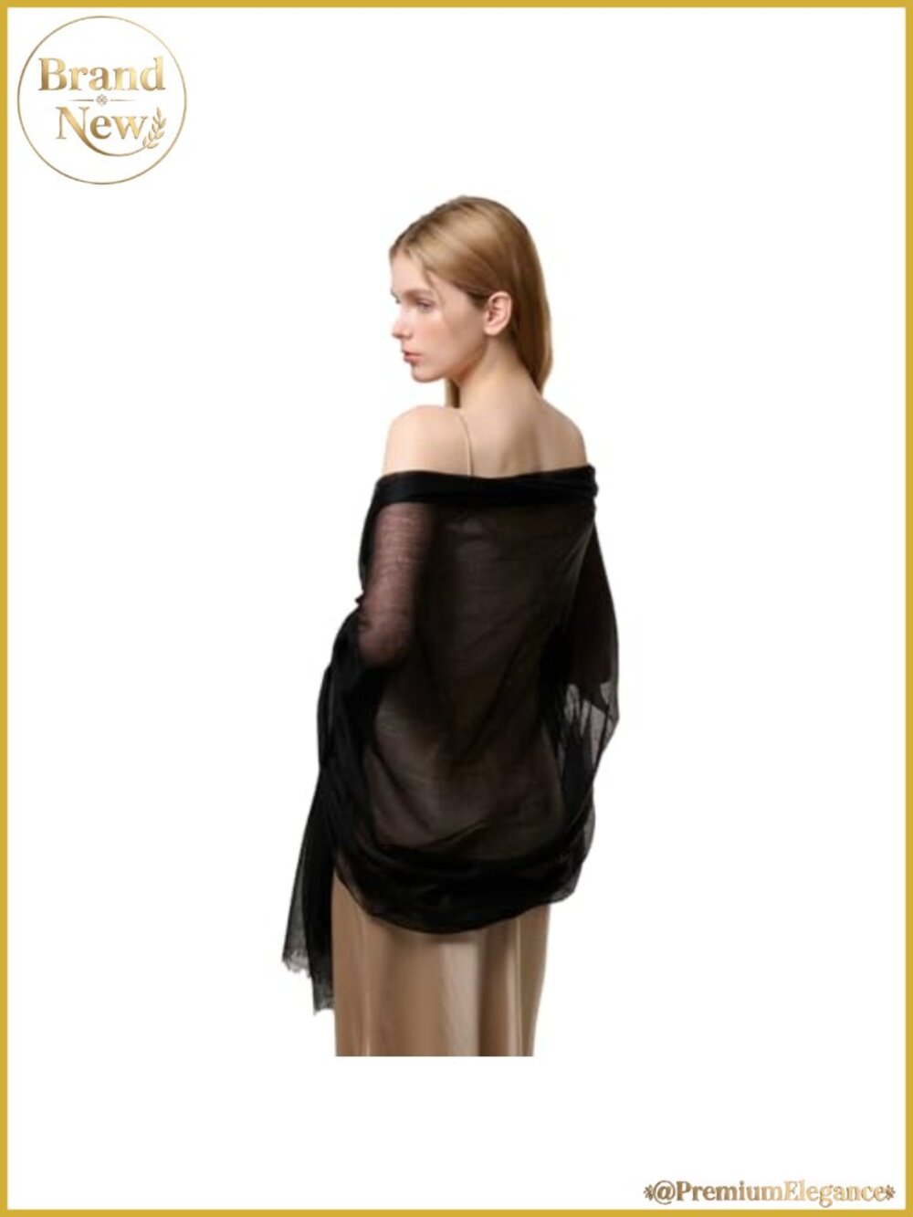100% Cashmere Shawl Wrap Women Oversized Sheer Thin Scarf All Season Gift